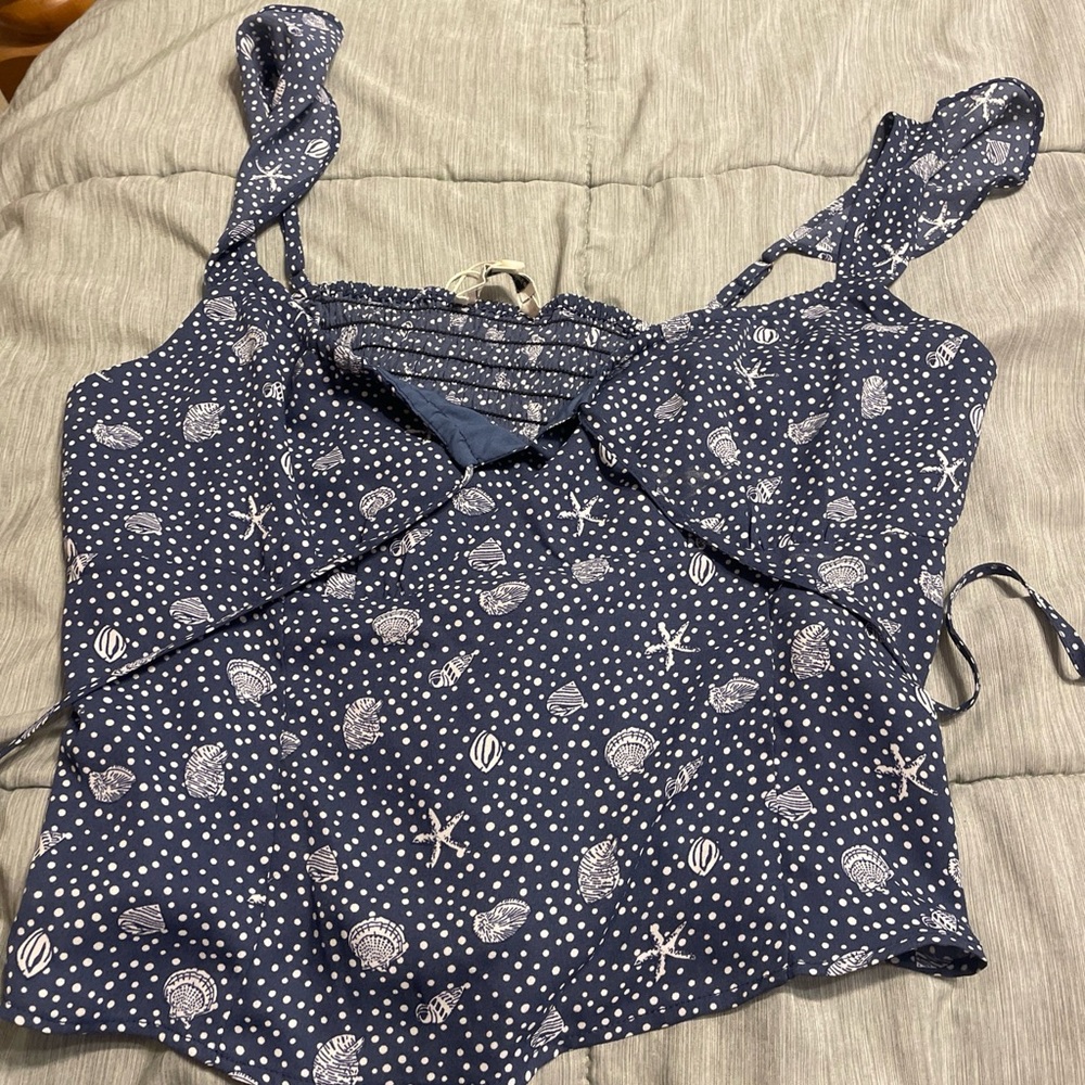 crop top simple retro size l